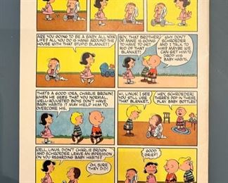 1960 Peanuts No. 7 Nov.-Jan. Dell Publishing Comic, includes the introduction to Sluggo and a rare back page.  In excellent vintage condition!