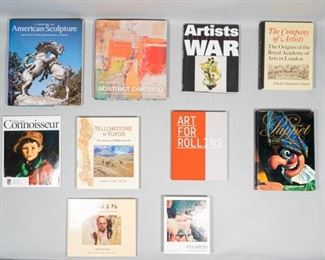 93	Lot of 10 Books on the Arts	Lot of books on various art forms; photography, the Polaroid, abstract art, puppetry, art of national parks, American sculpture, collector magazines. Circa 1965-2015. From the collection of the Salmagundi Club.
