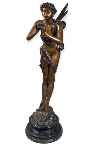 362	Clodion Bronze A Fairy	Claude Michel Clodion (French 1738 - 1814), signed on base Clodion. 37" H X 10" L
