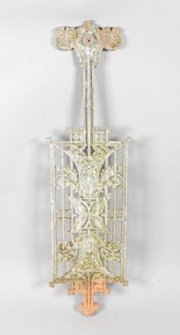 376	Louis Sullivan Cast Iron Architectural Element	Made by the Winslow Brothers, USA, ca.1898 - Cast iron baluster from the Schlesinger and Mayer Department Store otherwise known as the Carson Pirie Scott building in Chicago. Missing a piece from the top of the element. 35" H x 10" L
