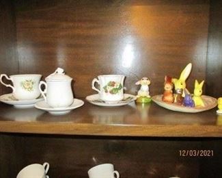 Tea cups ;and saucers