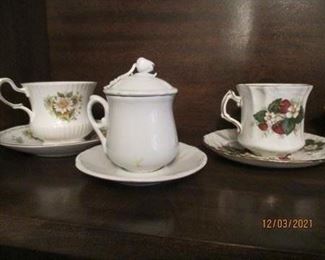 Tea cups and saucers