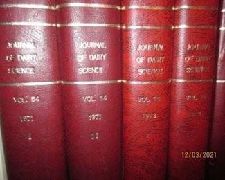 Dairy Science volumes.  