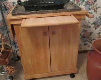 Microwave / serving cart