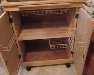 Kitchen wooden cart