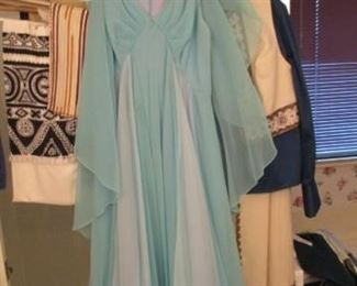 Vintage long dress and scarf 
