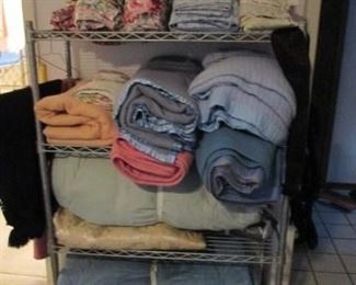Blankets - full / queen and king.  Sheets