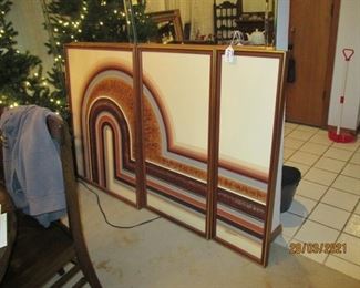 3 section wall art 