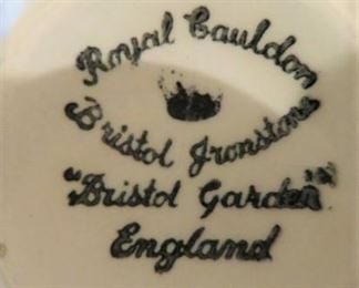 Royal Cauldon Bristol Ironstone Bristol Gardens China