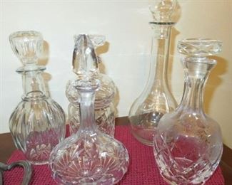 Vintage Crystal Decanters