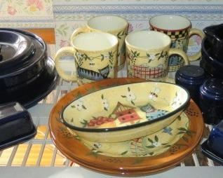 Pfaltzgraff Cobalt Blue Oven & Microwave Set