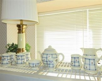 Hartstone Stoneware Pottery Teapot, Pitcher & Mug Set