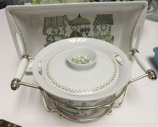 Figgjo Flint Norway Turi Design Market Mid-Century Covered Casserole & Serving Dish