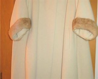 Ladies Fur Trim Overcoat Jordan Marsh