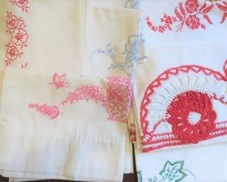 Hand Embroidered Pillow Cases