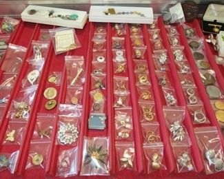 Costume Jewelry, Clip Earrings, Coins/Tokens
