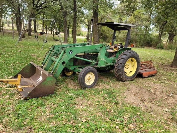 John Deer 2155 with Front End Loader & Mower