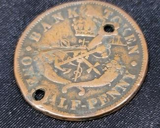 Bank of Upper Canada Coin 1857