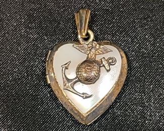 WW-2 Eagle & Anchor on Mother of Pearl Sweetheart