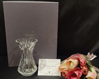 Waterford 1999 Mother's Day Vase w Flowers