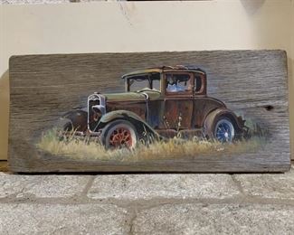 Original Country Paintings on Barnwood by
 Dale