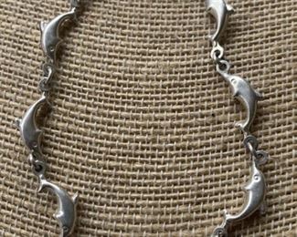 Sterling Silver Dolphin Bracelet