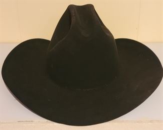 Resistol Westerner Size 7 Black Felt Cowboy Hat