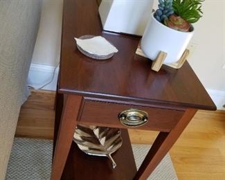 pair of end tables by Leisters with matching coffee table