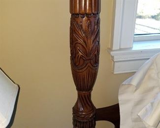 Bedroom #1: Queen 4 poster bed detail