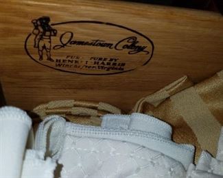 Henkel-Harris- Jamestown Colony sideboard. Measures 53" x 21 1/2 " and has a secret compartment