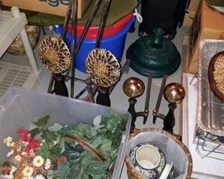 Christmas and holiday wreaths & decorations (basement pictures, nothing is staged yet)