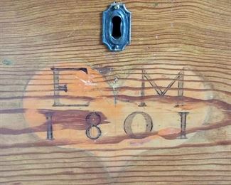 Bedroom #1: antique trunk