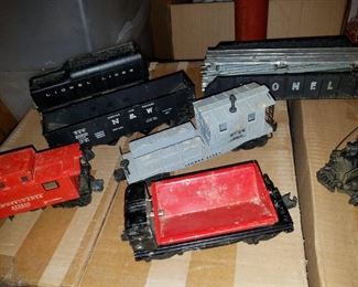 vintage Lionel trains, track and controllers