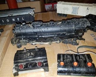 vintage Lionel trains, track and controllers