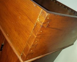 antique, copper lined dry sink 61" long x 20" deep x 34" tall