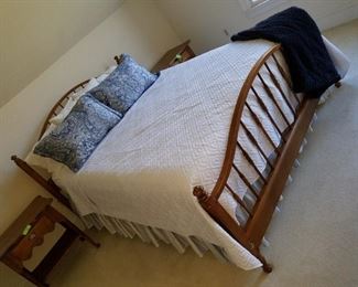 Bedroom #3, Queen Ethan Allen bed, 2 night stands and long dresser with mirror