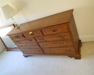 Bedroom #3, Queen Ethan Allen bed, 2 night stands and long dresser with mirror