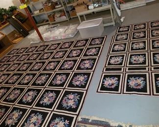 area rugs (matching: 1 large & 3 smaller)