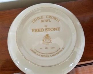 Triple Crown Fred Stone collector bowl