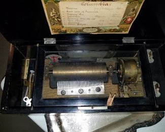antique music box, works perfectly