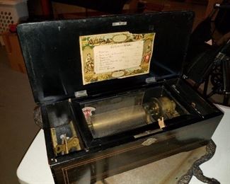 antique music box, works perfectly