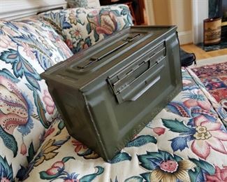 vintage 50 cal. ammo box