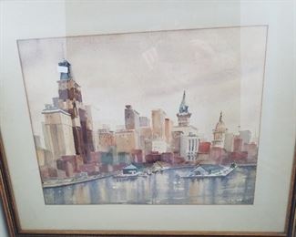 mid century modern painting