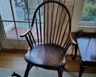 single, antique chair (arm needs gluing)