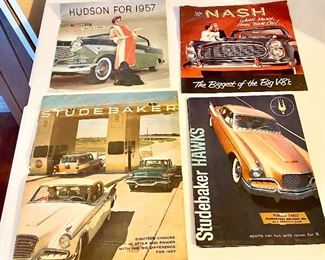 Vintage Car Brohures