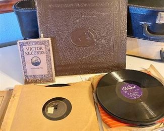 Victor Record Album with "78" records. November "1912" Victor Record Book.