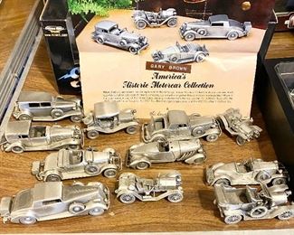 Pewter Car Collection by Gary Brown, America's Motorcar Collection