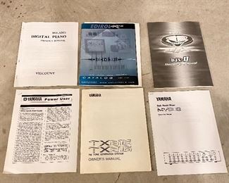 Manuels and Booklets for Stereo Equipment
