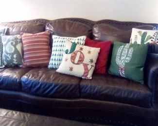 Couch by USA Premium Leather Company -- chair and ottomans also available