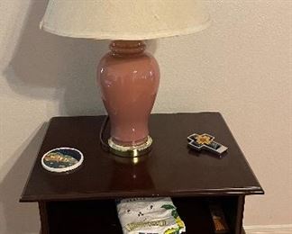 Lamp Table Mahogany, Lamp